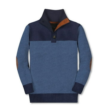 Gioberti Kids and Boys 100% Cotton Button Down Collar Knitted Pullover Sweater