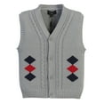 thumbnail image 1 of Gioberti Boy's 100% Cotton Diamond Knitted Vest, 1 of 3