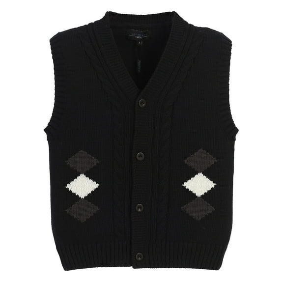 Gioberti Boy's 100% Cotton Diamond Knitted Vest
