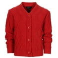 thumbnail image 1 of Gioberti Kids and Boys 100% Cotton Knitted V-Neck Button Up Cardigan Sweater, 1 of 3