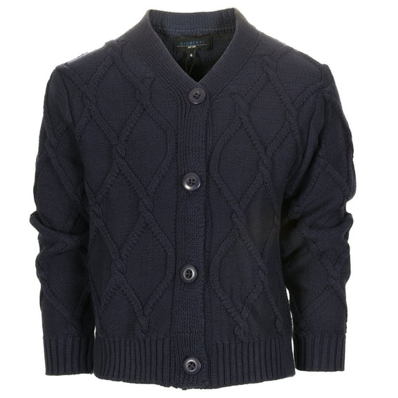 Gioberti Kids and Boys 100% Cotton Knitted V-Neck Button Up Cardigan Sweater