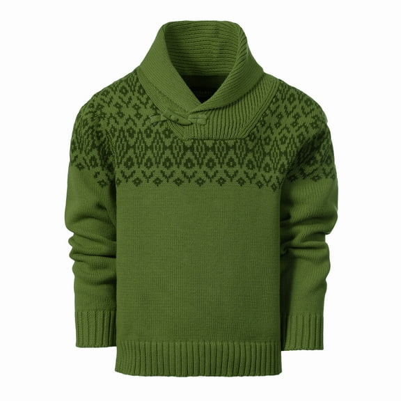 Gioberti Kids and Boys 100% Cotton Pullover Knitted Sweater with Toggle Button Closure