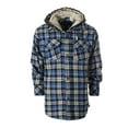 thumbnail image 1 of Gioberti Kids and Boys 100% Cotton Removable Hoodie Plaid Checkered Flannel Shirt, 1 of 5