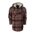 thumbnail image 1 of Gioberti Kids and Boys 100% Cotton Removable Hoodie Plaid Checkered Flannel Shirt, 1 of 5