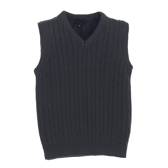 Gioberti Boy's 100% Cotton Soft V-Neck Cable Knit Sweater Vest