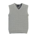 thumbnail image 1 of Gioberti Boy's 100% Cotton Soft V-Neck Cable Knit Sweater Vest, 1 of 4