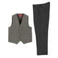 thumbnail image 1 of Gioberti Kids and Boys 2 Piece Tweed Plaid Vest and Pants Set, 1 of 5