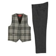 thumbnail image 1 of Gioberti Kids and Boys 2 Piece Tweed Plaid Vest and Pants Set, 1 of 5