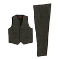 thumbnail image 1 of Gioberti Kids and Boys 2 Piece Tweed Plaid Vest and Pants Set, 1 of 5