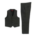 thumbnail image 1 of Gioberti Kids and Boys 2 Piece Tweed Plaid Vest and Pants Set, 1 of 5