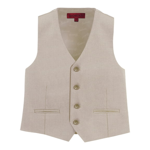 Gioberti Boy's 4 Button Formal Suit Vest