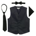 thumbnail image 1 of Gioberti Kids and Boys 4pc Satin Formal Vest Set - Vest, Bowtie, Tie, Pocket Square, 1 of 3