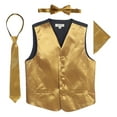 thumbnail image 1 of Gioberti Kids and Boys 4pc Satin Formal Vest Set - Vest, Bowtie, Tie, Pocket Square, 1 of 3