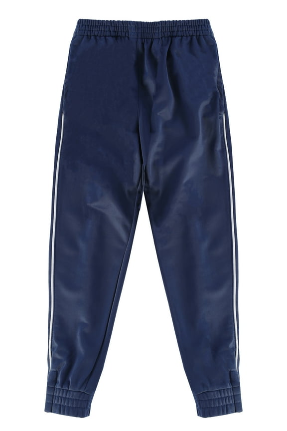Kids and Boys Athletic Jogger Track Pants - with Ribbed Zipper Ankle Cuffs
