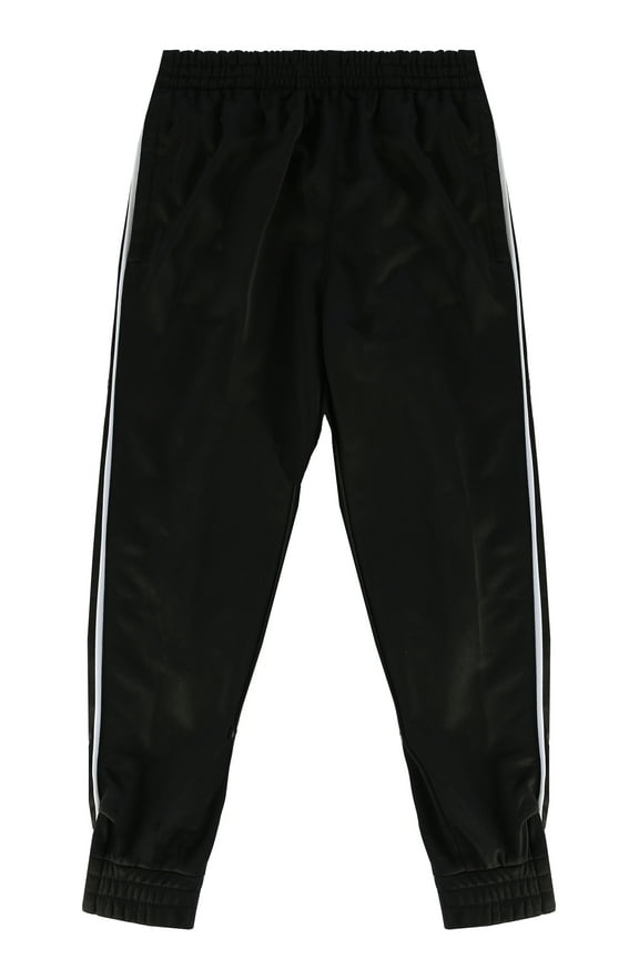 Kids and Boys Athletic Jogger Track Pants - with Ribbed Zipper Ankle Cuffs