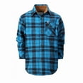 thumbnail image 1 of Gioberti Kids and Boys Brushed Flannel Plaid Checkered Shirt with Corduroy Contrast, 1 of 2