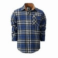 thumbnail image 1 of Gioberti Kids and Boys Brushed Flannel Plaid Checkered Shirt with Corduroy Contrast, 1 of 3