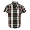 thumbnail image 1 of Gioberti Boys Casual Plaid Checkered Short Sleeve Button Down Shirt, 1 of 3