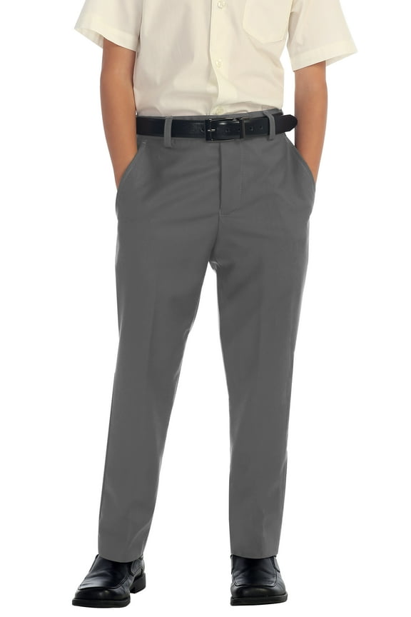 Boys Flat Front Dress Pants
