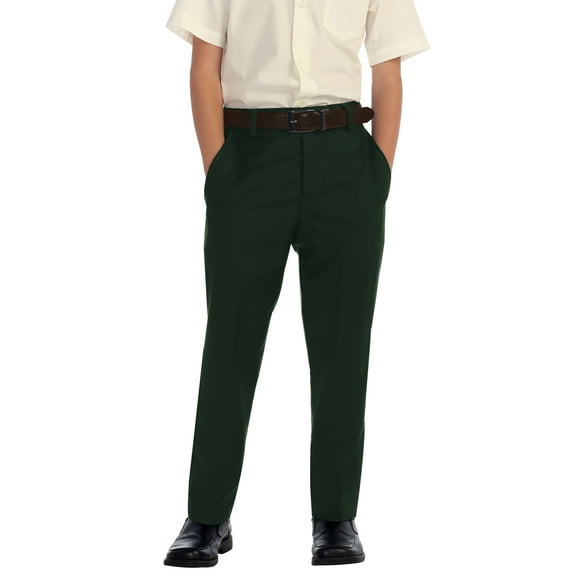 Gioberti Boys Flat Front Dress Pants