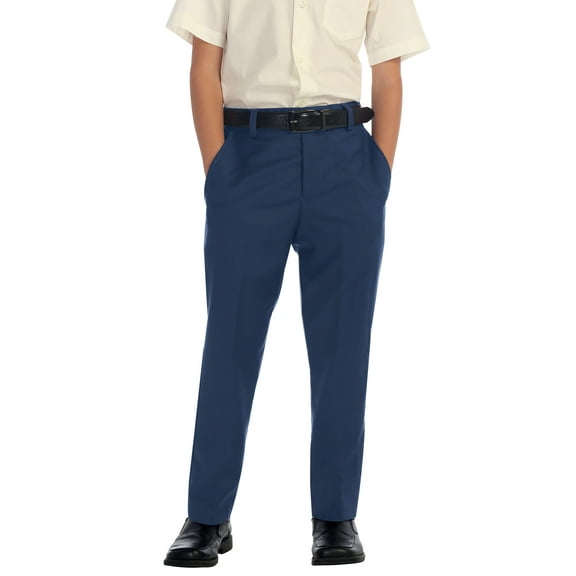 Gioberti Boys Flat Front Dress Pants