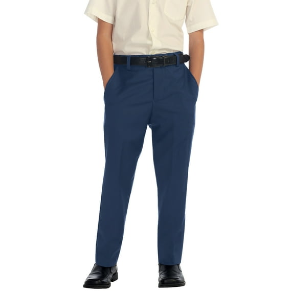 Gioberti Boys Flat Front Dress Pants