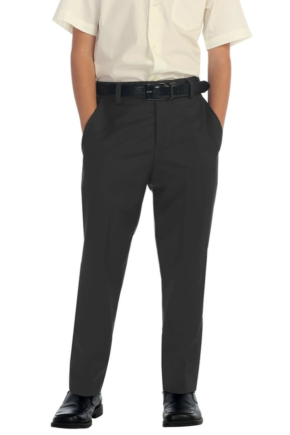 Boys Flat Front Dress Pants