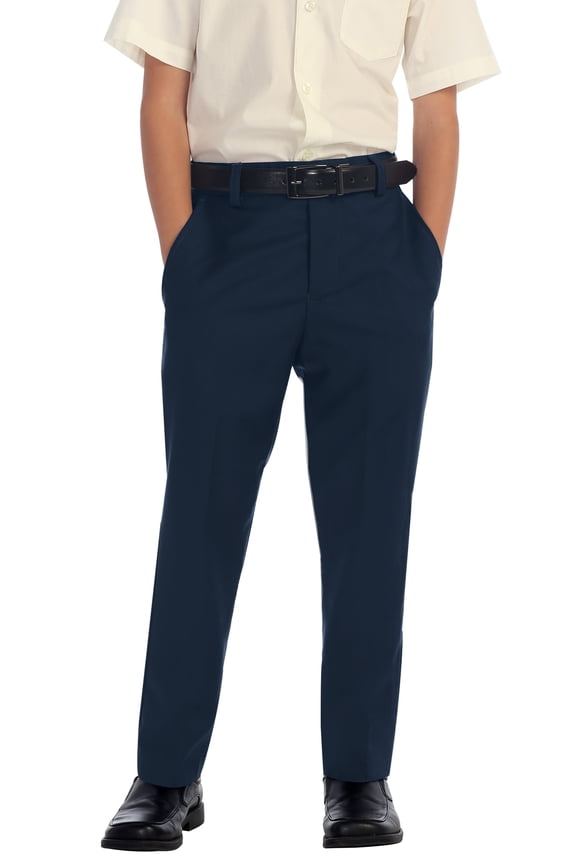 Boys Flat Front Dress Pants