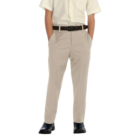 Gioberti Boys Flat Front Dress Pants