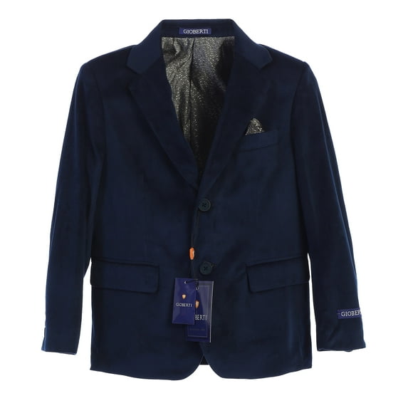 Gioberti Boys Formal Velvet Blazer