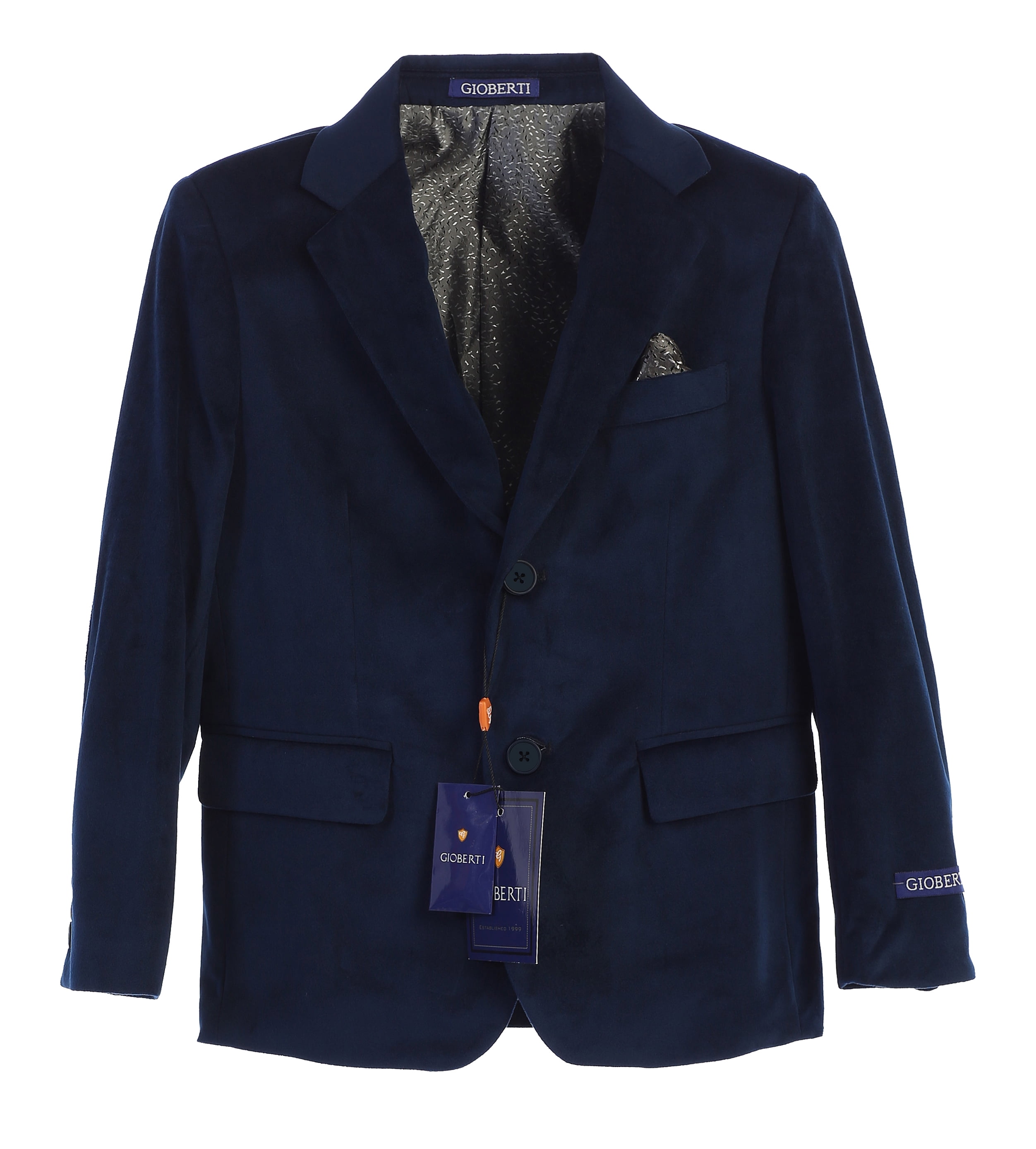 Kids World Velvet Blazers For Boys - Plaid & Solid Dress Blazers For Parties, Weddings, Pageants