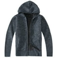 thumbnail image 1 of Gioberti Boy's Full Zip Knitted Cardigan Sweater with Hoody and Sherpa Lining, 1 of 4