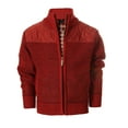 thumbnail image 1 of Gioberti Boy's Knitted Full Zip Cardigan Sweater with Soft Brushed Flannel Lining, 1 of 4