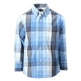thumbnail image 1 of Gioberti Boys Long Sleeve Button Down Plaid Checkered Shirt, 1 of 2