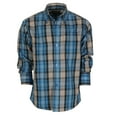 thumbnail image 1 of Gioberti Boys Long Sleeve Button Down Plaid Checkered Shirt, 1 of 2