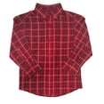thumbnail image 1 of Gioberti Boys Long Sleeve Button Down Plaid Checkered Shirt, 1 of 2