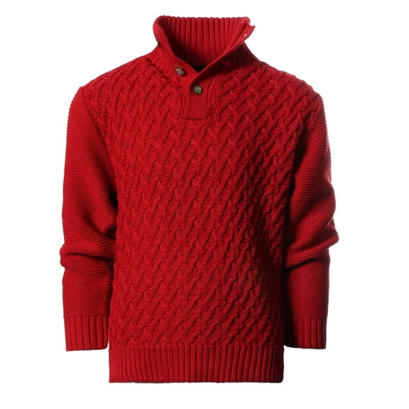 Gioberti Kids and Boys Mock Neck Pullover Knitted Sweater