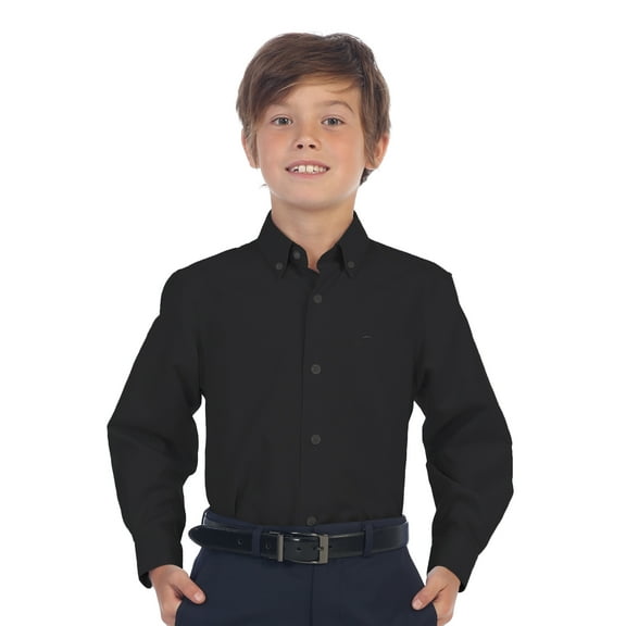 Gioberti Boy's Oxford Long Sleeve Dress Shirt