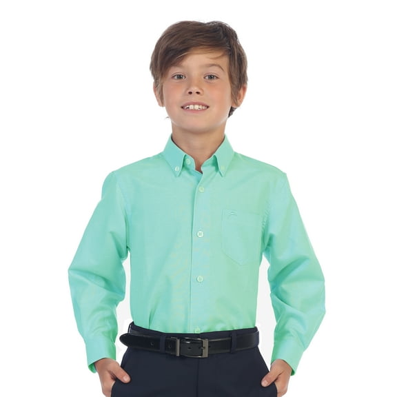 Gioberti Boy's Oxford Long Sleeve Dress Shirt