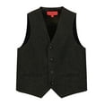 thumbnail image 1 of Gioberti Boy's Tweed Plaid Formal Suit Vest, 1 of 4
