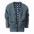 thumbnail image 1 of Gioberti Kids and Boys Cardigan Sweater with Soft Brushed Flannel Lining and Pockets, 1 of 5