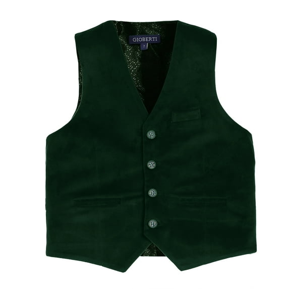Gioberti Kids and Boys Velvet Formal Suit Vest