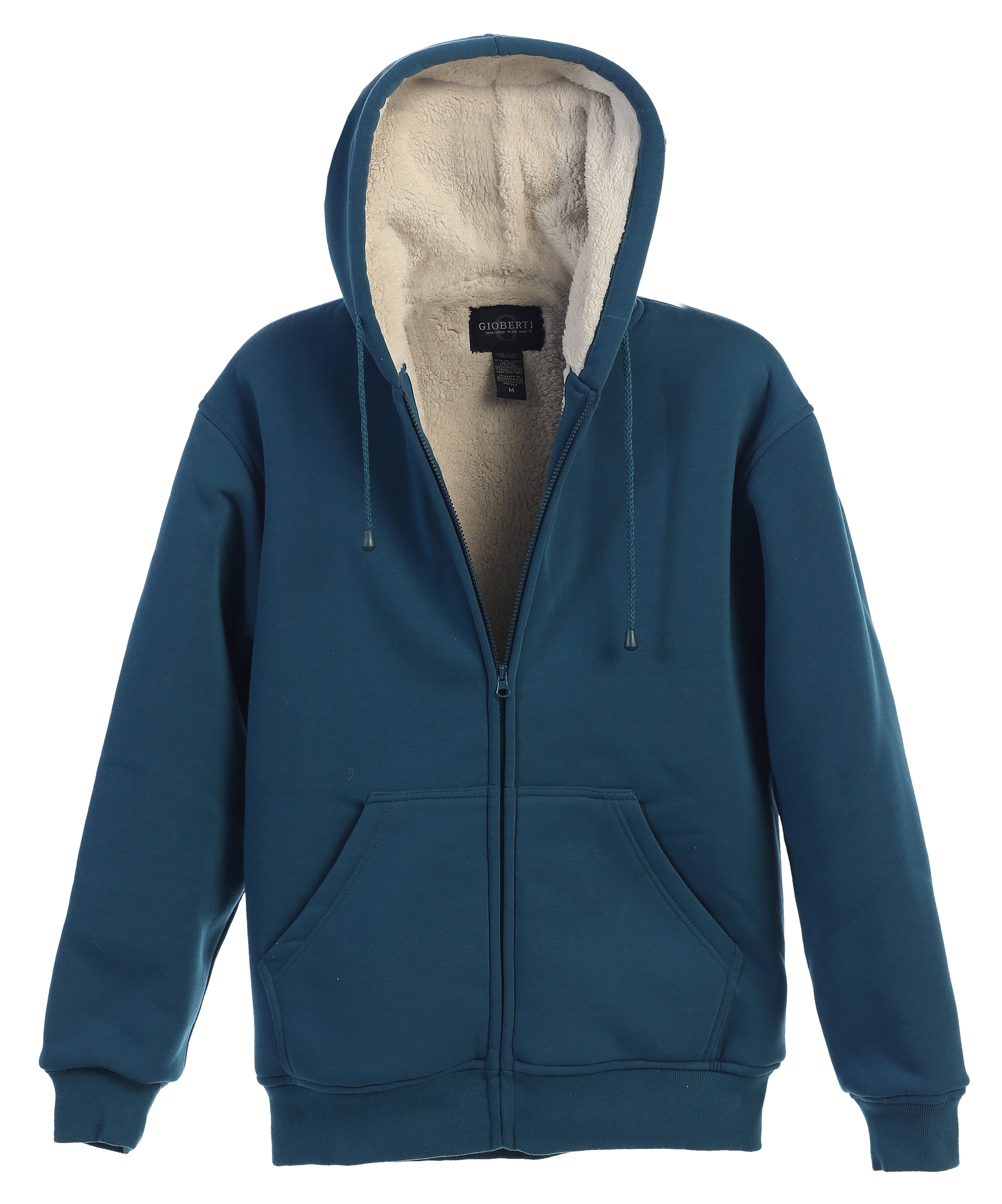 Men's Heavyweight Sherpa Lined Zip-Up Fleece Hoodie - Winter Jacket, Plus Sizes Available
