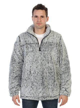 Men's sherpa pullover walmart outlet