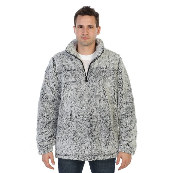 Gioberti Men and Women Super Soft Sherpa 1/4 Zip Pullover Sweater