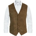 thumbnail image 1 of Gioberti Men's 5 Button Faux Suede Vest, 1 of 6