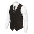 thumbnail image 1 of Gioberti Men's 5 Button Slim Fit Formal Herringbone Tweed Suit Vest, 1 of 3