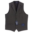 thumbnail image 1 of Gioberti Men's 5 Button Tailored Collar Slim Fit Formal Herringbone Tweed Suit Vest, 1 of 3