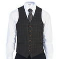 thumbnail image 1 of gioberti men's 6 button custom formal tweed vest, 1 of 6