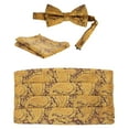 thumbnail image 1 of Gioberti Men's Adjustable Satin And Paisley Cummerbund Set With Formal Bow Tie and Pocket Square, 1 of 3